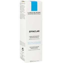 Weiße Schachtel mit blauer Schrift für Tiefenreinigungs-Waschcreme von La Roche-Posay.